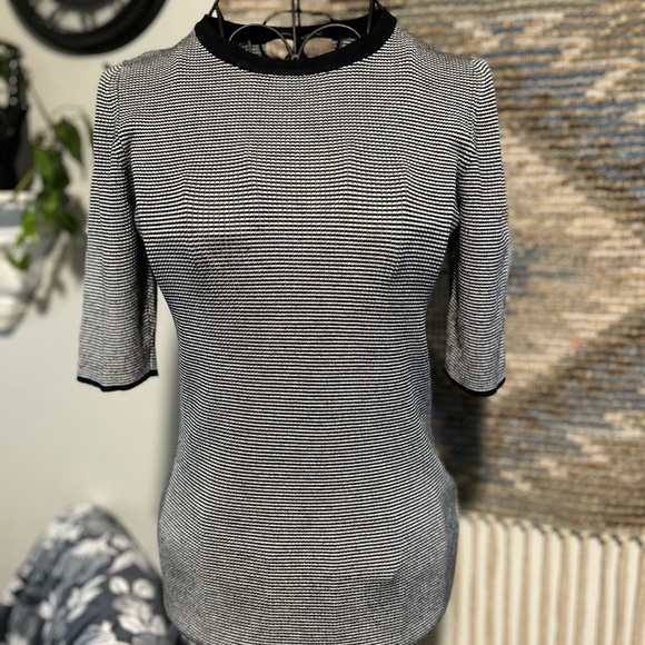 Philosophy Tops - Philosophy Black and White Striped Women's Top